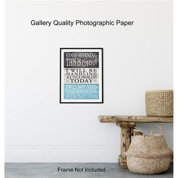 God Wall Decor - Religious Wall Decor - Spiritual Christian Gifts for Women, Men - Picture 8 of 9